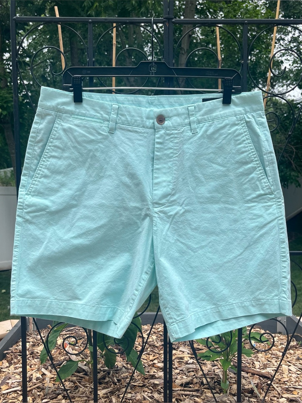 Bonobos Men’s Flat Front Stretch Cotton Standard Fit 7” Shorts Sz 33 Actual 34